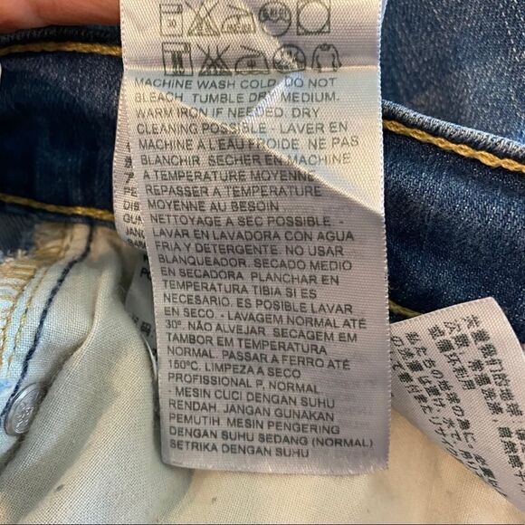 Levi’s 512 Sz 6S Blue Denim Straight Leg Perfectly Slimming Jeans - Picture 9 of 9